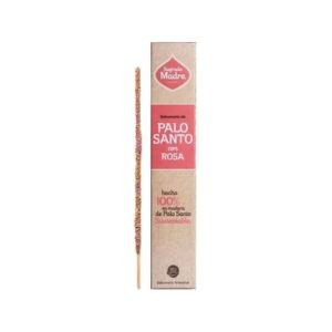SAHUMERIOS SAGRADA MADRE PALO SANTO CON ROSAS ECOLOGICO X8