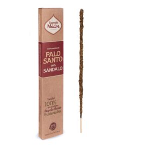 SAHUMERIOS SAGRADA MADRE PALO SANTO CON SANDALO ECOLOGICO X8