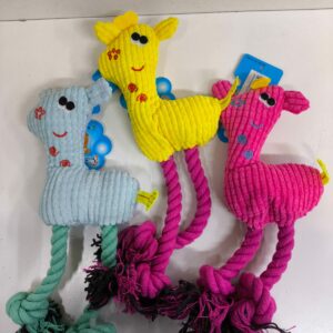 PELUCHE JIRAFA CON CHIFLE Y 2 SOGAS
