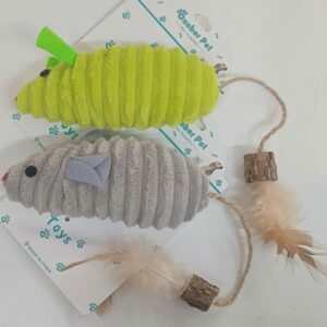 PELUCHE RATA CON COLA DE PLUMA