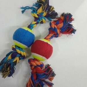 SOGA DE 30CM CON PELOTA DE TENIS