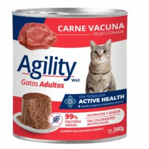 LATAS AGILITY GATO ADULTO CARNE 340G