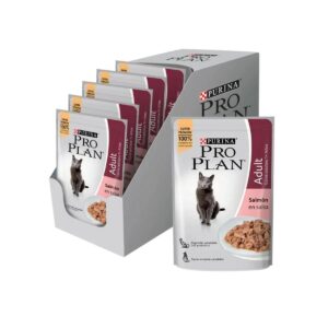 CAJA POUCH PRO PLAN GATO ADULTO SALMON X 15 UNIDADES