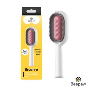 CEPILLO CON SPRAY PARA PELO LARGO ROSADO BRUSH-E