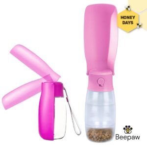 BOTELLA DISPENSADORA PLEGABLE DE AGUA Y COMIDA