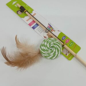 VARITA PARA GATO CIRCULO RAYADO QC-2045