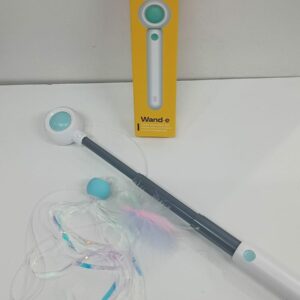 VARITA PARA GATO EXTENCIBLE CON LASER CELESTE WAND-E
