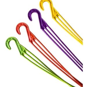 LJ-GANCHO TRENZADO DE PLASTICO UNIVERSAL MARRON