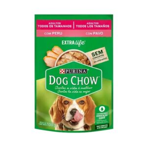 POUCH DOG CHOW ADULTO PAVO 100G