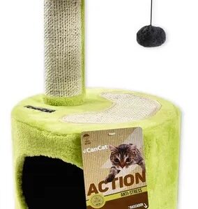 RASCADOR PARA GATO VERDE 3 PISOS