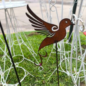 TUTORES DE HIERRO FORMA PAJARO