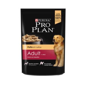 CAJA POUCH PRO PLAN PERRO ADULTO  POLLO X 15 UNIDADES