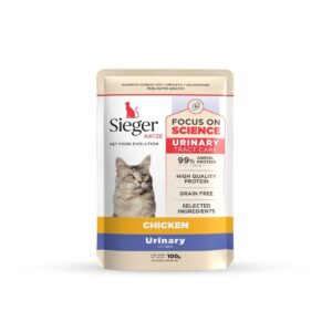 POUCH SIEGER GATO URINARIO POLLO 100G