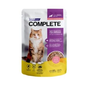 POUCH VITALCAN COMPLETE GATO ADULTO CARNE 85GR
