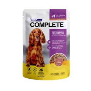 POUCH VITALCAN COMPLETE PERRO ADULTO CARNE 85GR