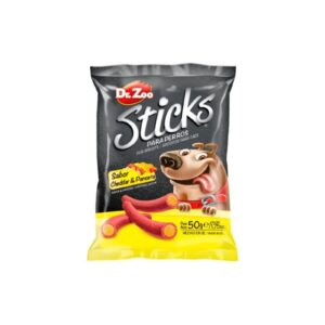 STICKS CHEDDAR Y PANCETA DR.ZOO 50G