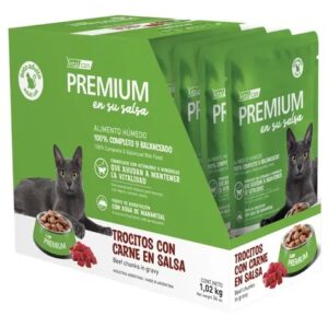 POUCH VITALCAN PREMIUM GATO ADULTO CARNE 85G