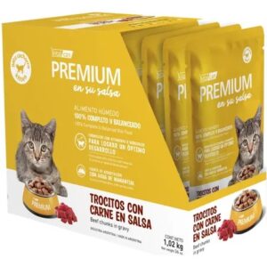 POUCH VITALCAN PREMIUM GATO CACHORRO CARNE 85G