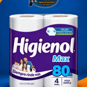 PAPEL HIGIENICO HIGIENOL MAX 80MT X10