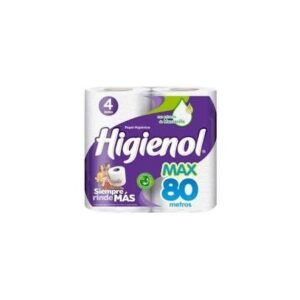 PAPEL HIGIENICO HIGIENOL MAX 80MT X10