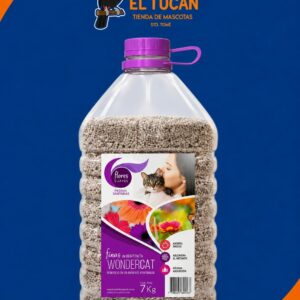 PIEDRAS SANITARIAS WONDERCAT BIDON ARENA AGLOMER FLORES SUAVES 7KG