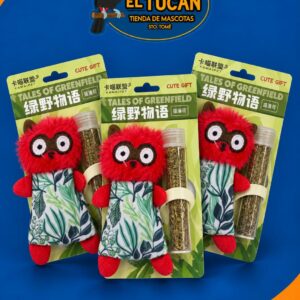 PELUCHE DE FELPA CON HIERBA GATERA