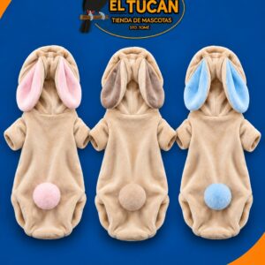 BUZO DE PLUSH MODELO CONEJO T7