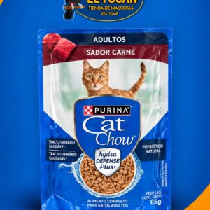 POUCH CAT CHOW ADULTO CARNE 85G